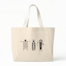 Anthropomorphs rock art bags