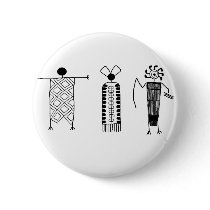 Anthropomorphs rock art buttons