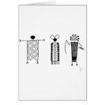 Anthropomorphs rock art card