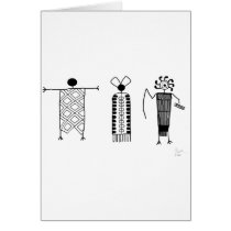 Anthropomorphs rock art cards