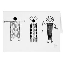 Anthropomorphs rock art cards