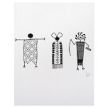Anthropomorphs rock art letterhead