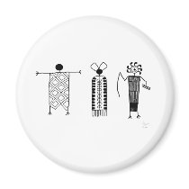 Anthropomorphs rock art magnets