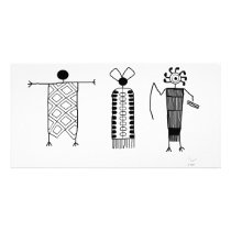 Anthropomorphs rock art photo cards