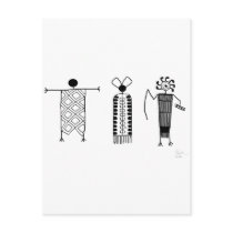 Anthropomorphs rock art postcards