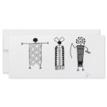 Anthropomorphs rock art rack card design