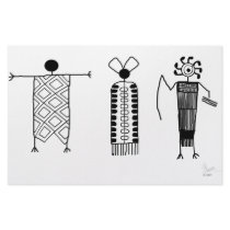 Anthropomorphs rock art stationery