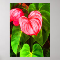 Anthurium Plant Print
