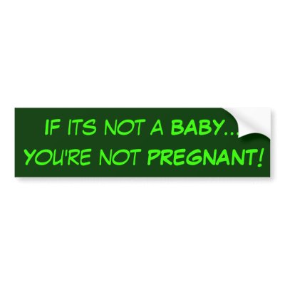 Anti-Abortion sticker 2 Bumper Stickers by kasandraleann