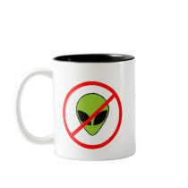 Anti-Alien Mug mugs