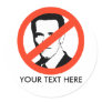 ANTI- Arnold Schwarzenegger Round Sticker