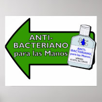 Anti-Bacteriano Para Las Manos posters