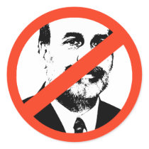 ANTI-BERNANKE ROUND STICKER