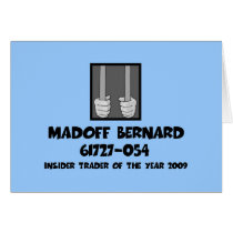 Anti Bernard Madoff jail cards by BIGNUMPT Anti Bernard Madoff jail cards