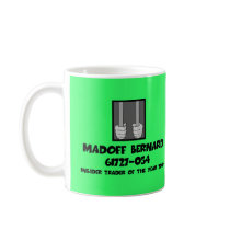Anti Bernard Madoff jail mugs by BIGNUMPT Anti Bernard Madoff jail mugs