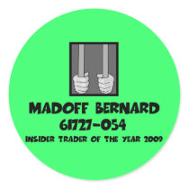 Anti Bernard Madoff jail stickers by BIGNUMPT Anti Bernard Madoff jail stickers
