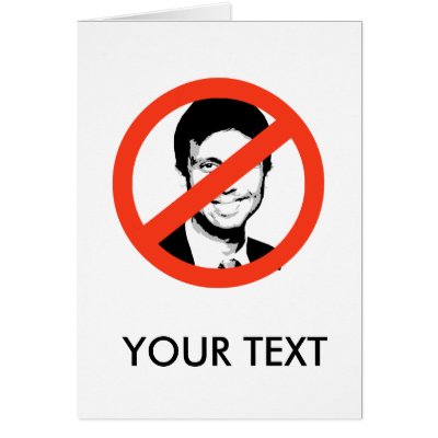 ANTI-BOBBY JINDAL CARD by Politicaltshirts