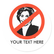 ANTI-BOXER: ANTI-Barbara Boxer Round Stickers