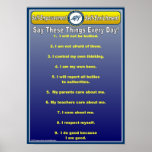 Anti-Bully Daily Affirmations Wall Chart / Poster