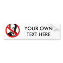 Anti-Bush (2) bumper stickers