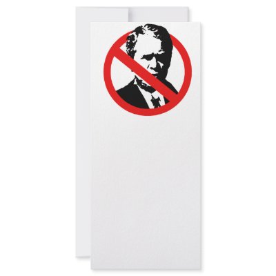 Anti-Bush (2) Rack Cards by AntiRepublican
