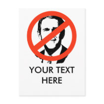 ANTI-BUSH - ANTI-George W Bush Post Card