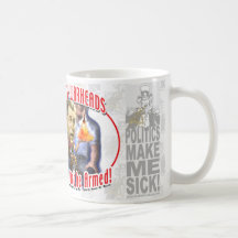 Anti Bush Empty Warhead Coffee Mug