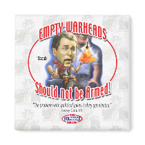 Anti Bush Empty Warhead magnets by YesPoliticsSuck Anti Bush Empty Warhead magnets