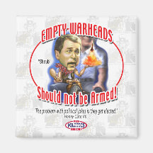 Anti Bush Empty Warhead Refrigerator Magnet