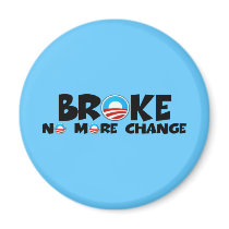 Anti change,anti Obama Fridge Magnets