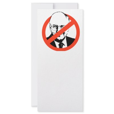 ANTI-CHENEY RACK CARD DESIGN by AntiRepublican