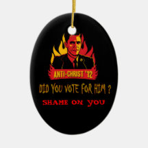 ANTI-CHRIST CHRISTMAS ORNAMENT