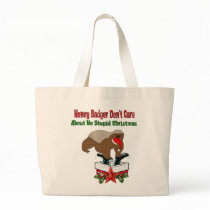 Anti-Christmas Honey Badger Canvas Bag