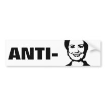 ANTI-CLINTON / ANTI-Hillary Clinton bumper stickers by ElectionGear ANTI-CLINTON / ANTI-Hillary Clinton bumper stickers