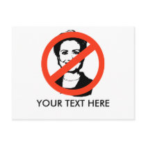 ANTI-CLINTON / ANTI-Hillary Clinton Postcard