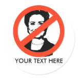 ANTI-CLINTON / ANTI-Hillary Clinton Round Stickers