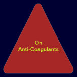 Anti-Coagulants Medical Chart Labels stickers