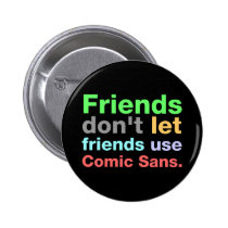 Anti-Comic Sans Font buttons
