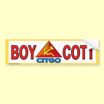 anti Communist "Boycott Citgo" bumper sticker bumper stickers