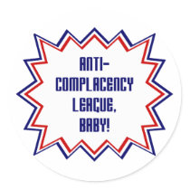 Anti-Complacency League, Baby! Stickers