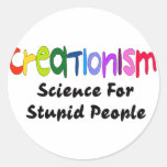 Anti-Creationism Round Sticker