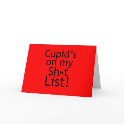Anti Cupid Cards by antivalentinesday