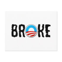 Anti debt anti Obama Postcards