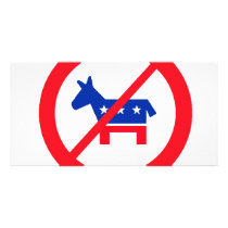 Anti-Decrat Donkey Customized Photo Card