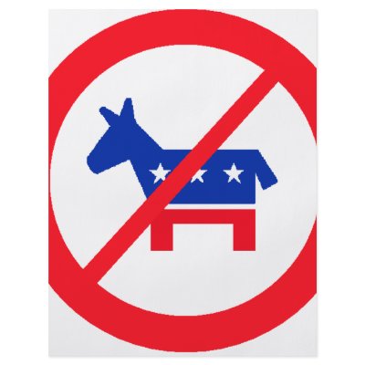 Anti-Democrat Donkey Flyers by bartstshirts