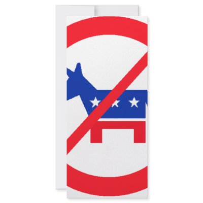 Anti-Democrat Donkey Rack Cards by bartstshirts