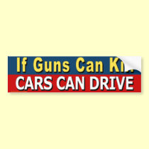 anti Democrat "If Guns Can Kill..." bumper sticker bumper stickers