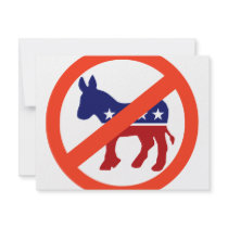 Anti-Democrat invitations by AntiDemocrat Anti-Democrat invitations