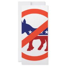 Anti-Democrat Customized Rack Card