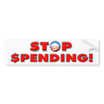 Anti Democrat “Stop Spending!” bumper stickers by mrunpc Anti Democrat “Stop Spending!” bumper stickers
